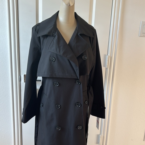 Bernardo black Trench Coat in M - Picture 7 of 11